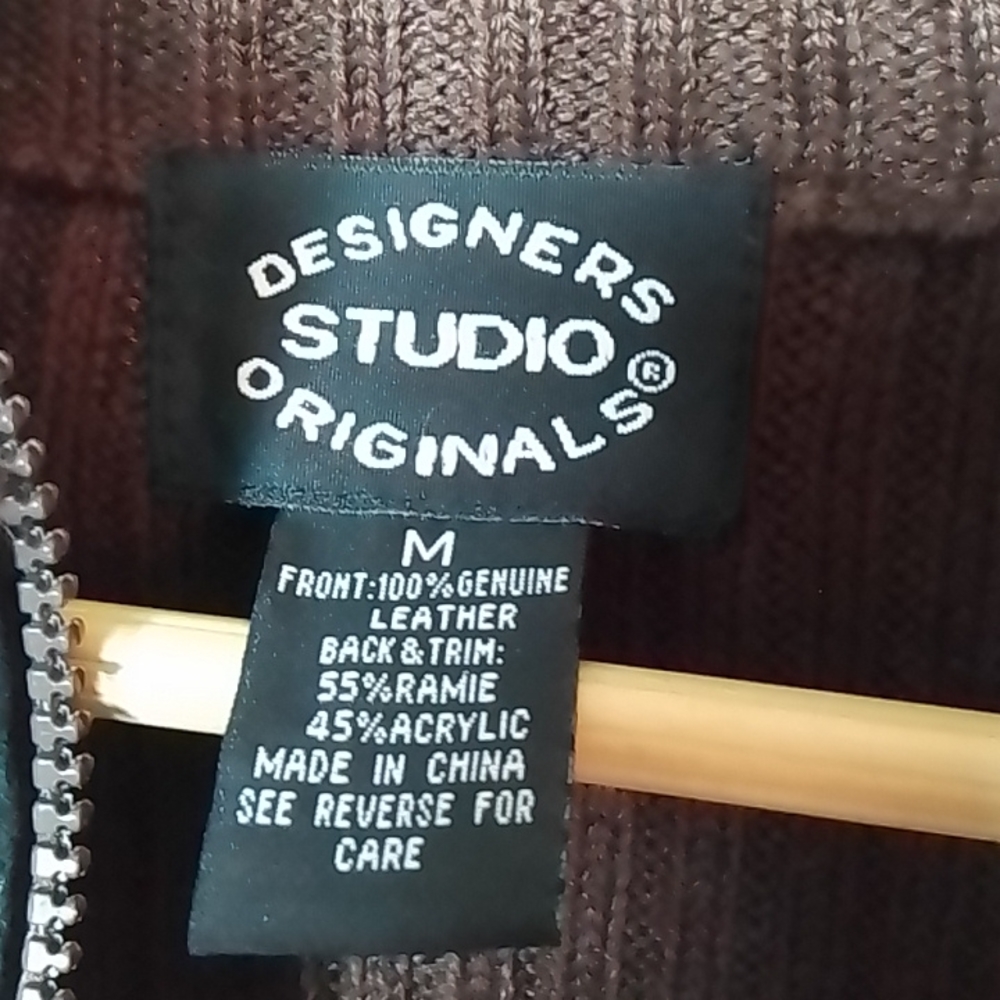 Patch Work Leather Vest Designers Studio Original… - image 8